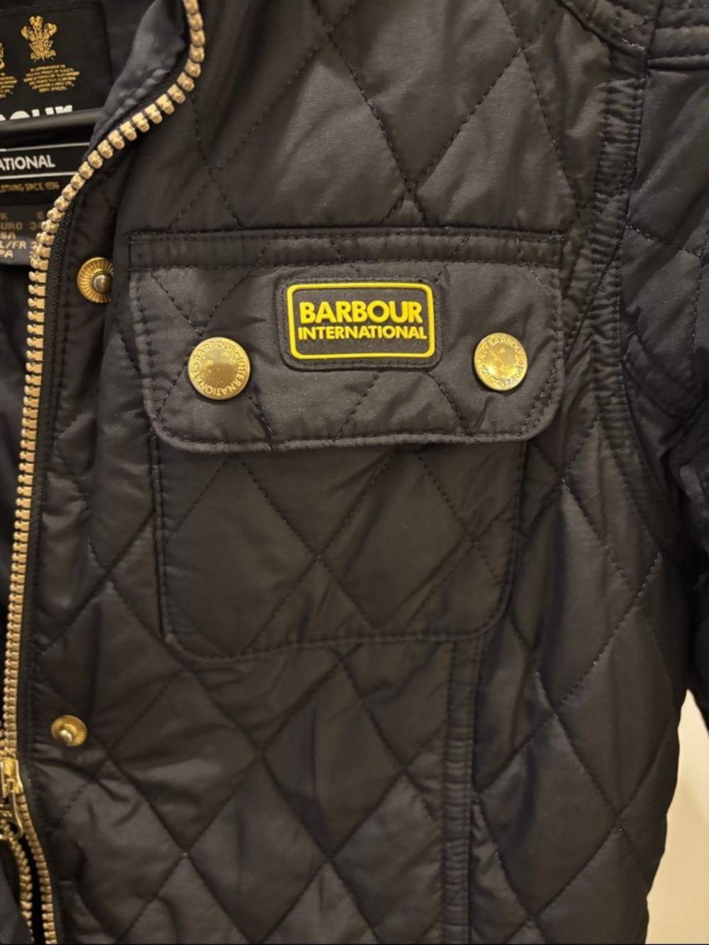 Barbour Black Quilted Hooded Puffer Jacket - Picture 2 of 9